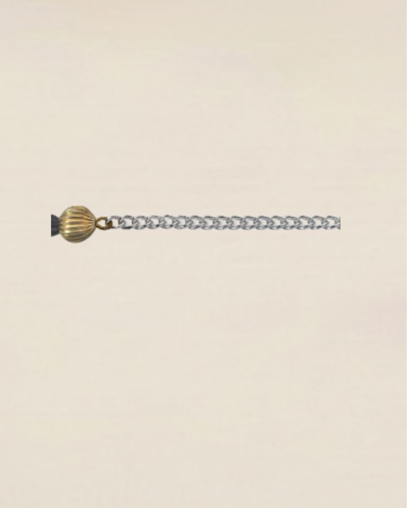 COC cordon chainette de lunettes argent