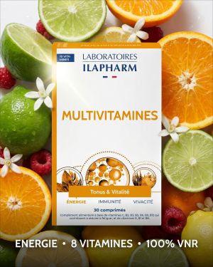 MULTIVITAMINES ILAPHARM 30 COMPRIMES  AMBIANCE