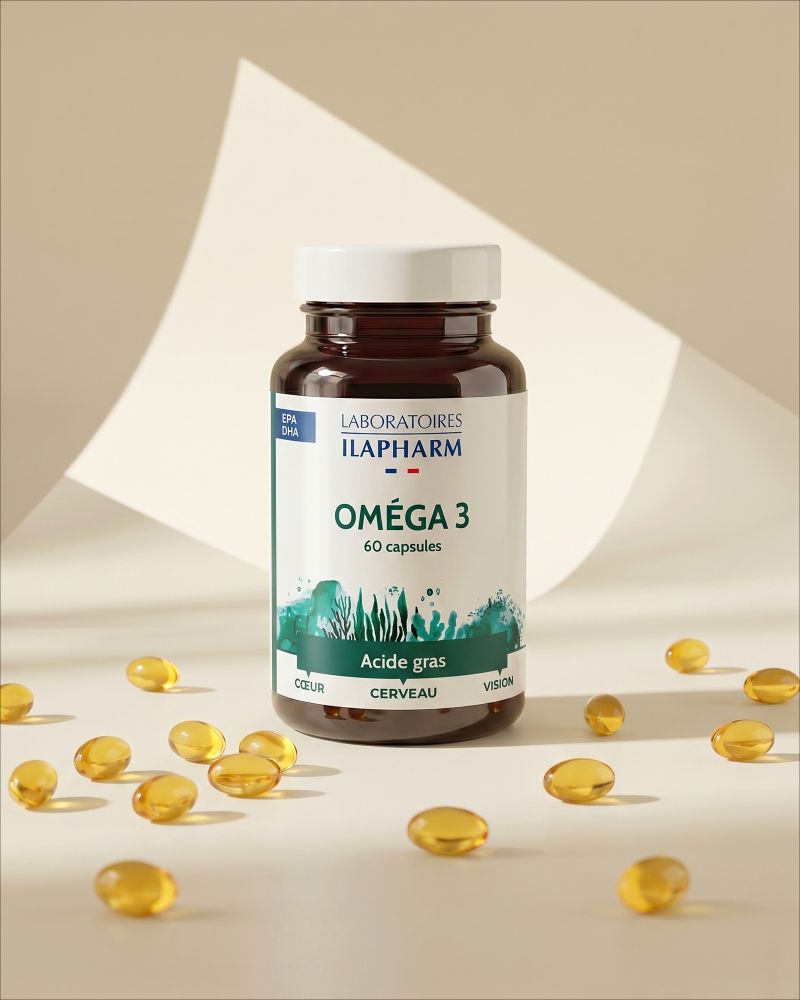 OMEGA 3 ILAPHARM 60 CAPSULES VUE FACE