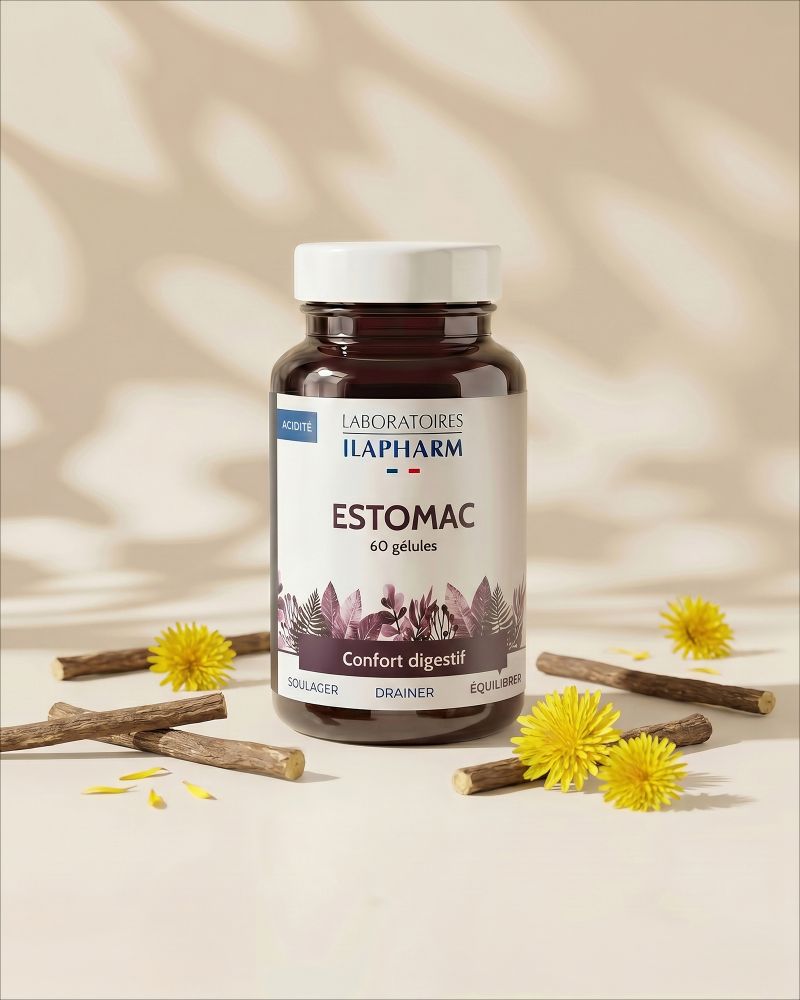 ESTOMAC ILAPHARM 60 GELULES VUE FACE