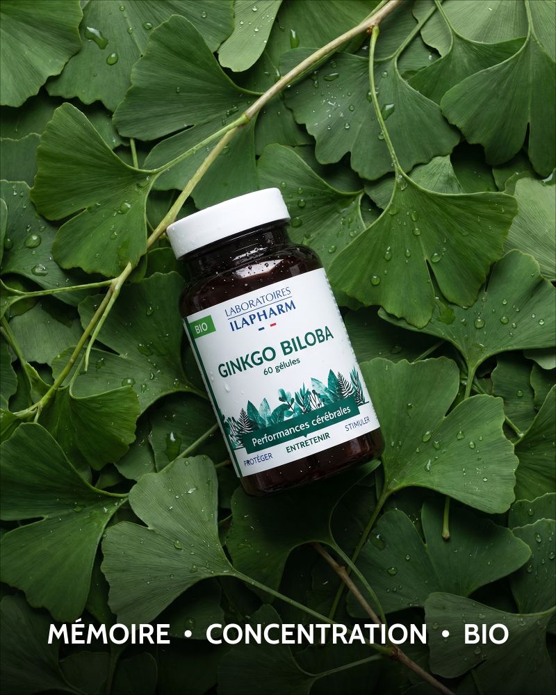 GINKGO BILOBA BIO ILAPHARM 60 GELULES BIENFAITS