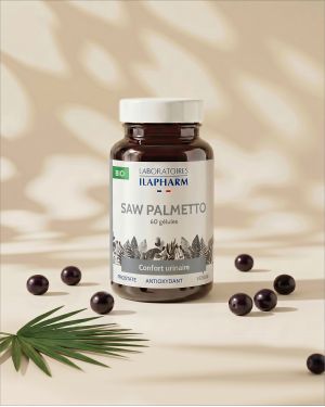 SAW PALMETTO BIO ILAPHARM 60 GELULES  VUE FACE