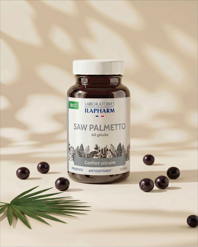 SAW PALMETTO BIO ILAPHARM 60 GELULES VUE FACE SAW PALMETTO BIO ILAPHARM 60 GELULES VUE FACE