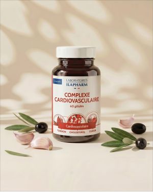 COMPLEXE CARDIOVASCULAIRE ILAPHARM 60 GELULES VUE FACE