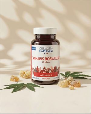 CANNABIS BOSWELLIA ILAPHARM 60 GELULES VUE FACE