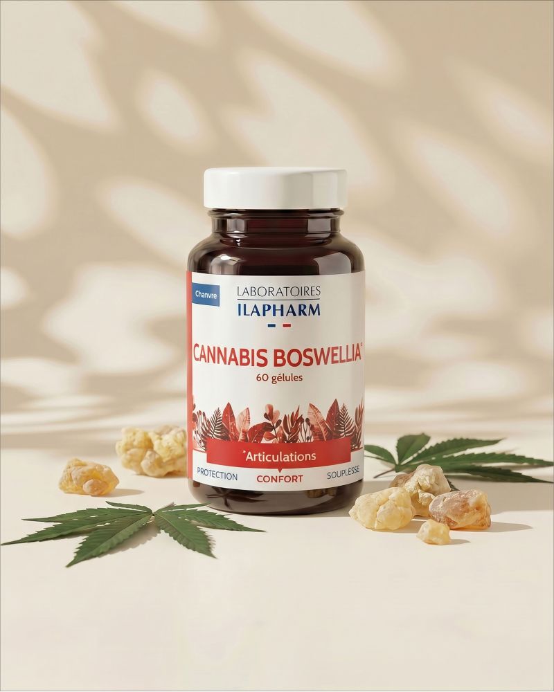 CANNABIS BOSWELLIA ILAPHARM 60 GELULES VUE FACE