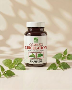 COMPLEXE CIRCULATION BIO ILAPHARM 60 GELULES VUE FACE