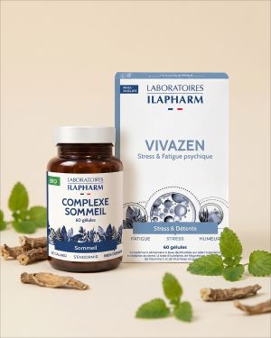 STRESS & SOMMEIL ILAPHARM 60 GELULES VUE FACE