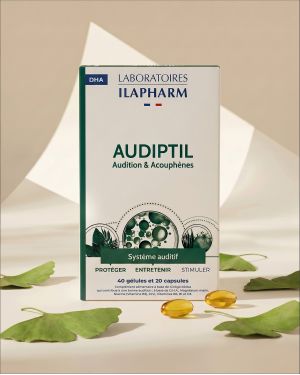 AUDIPTIL ILAPHARM COMPLEMENT ALIMENTAIRE VUE DE FACE