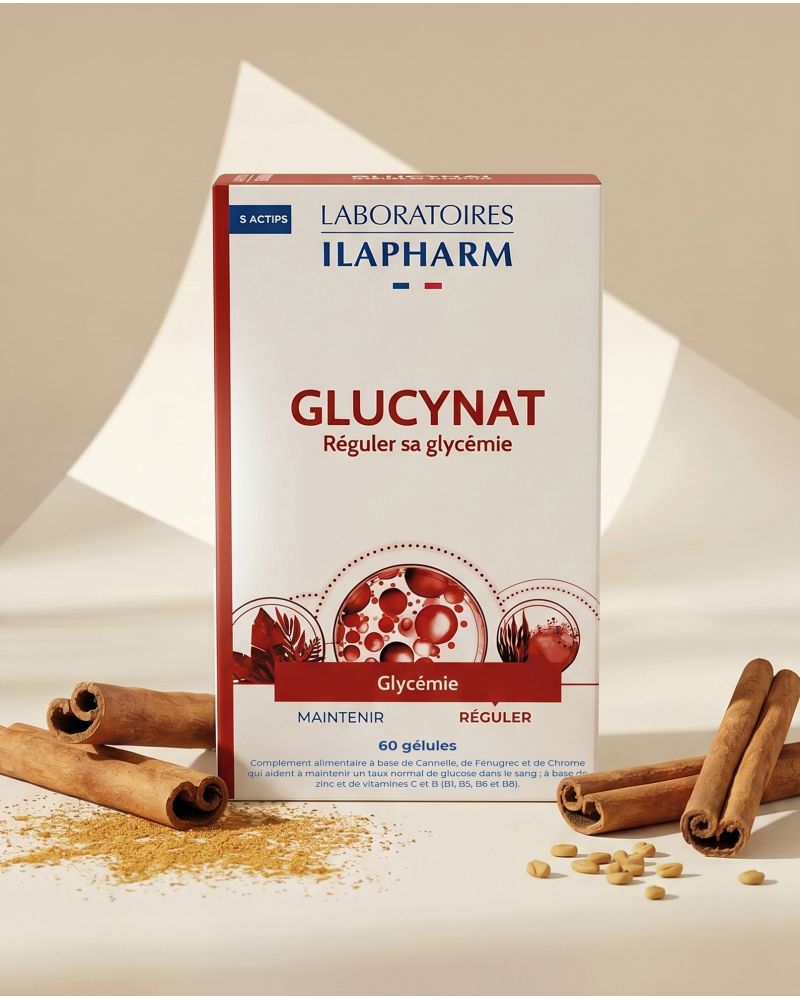 GLUCYNAT ILAPHARM COMPLEMENT ALIMENTAIRE VUE DE FACE