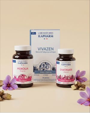 Programme ménopause zen ILAPHARM COMPLEMENT ALIMENTAIRE VUE DE FACE