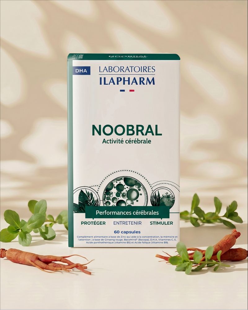 NOOBRAL 60 CAPSULES ILAPHARM COMPLEMENT ALIMENTAIRE VUE DE FACE NOOBRAL 60 CAPSULES ILAPHARM COMPLEMENT ALIMENTAIRE VUE DE FACE