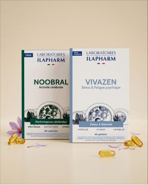SÉRÉNITÉ et MEmoire ILAPHARM COMPLEMENT ALIMENTAIRE VUE DE FACE