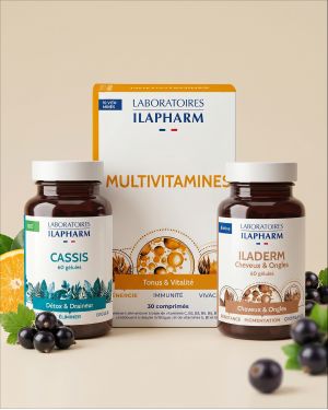 CURE SERENITE  60 Gelules ILAPHARM COMPLEMENT ALIMENTAIRE VUE DE FACE
