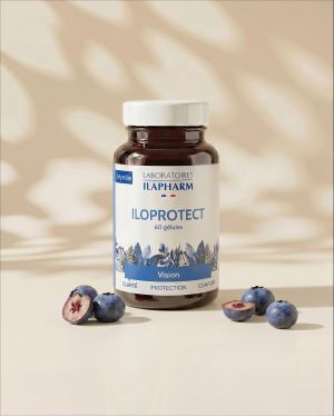 ILOPROTECT MYRTILLE  60 Gelules ILAPHARM COMPLEMENT ALIMENTAIRE VUE DE FACE