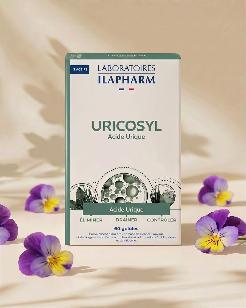 URICOSYL 60 Gelules ILAPHARM COMPLEMENT ALIMENTAIRE VUE DE FACE URICOSYL 60 Gelules ILAPHARM COMPLEMENT ALIMENTAIRE VUE DE FACE