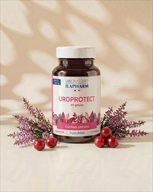 UROPROTECT  60 Gelules ILAPHARM COMPLEMENT ALIMENTAIRE VUE DE FACE