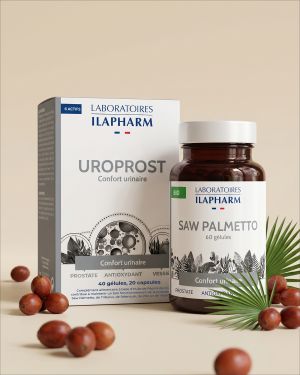 SPÉCIAL PROSTATE  60 Gelules ILAPHARM COMPLEMENT ALIMENTAIRE VUE DE FACE