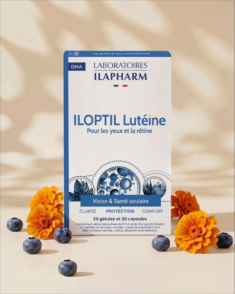 ILOPTIL LUTEINE ILAPHARM COMPLEMENT ALIMENTAIRE VUE DE FACE