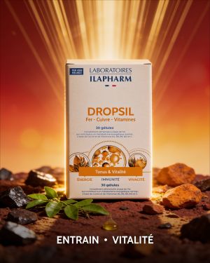 DROPSIL FER CUIVRE VITAMINES 30 GELULES ILAPHARM COMPLEMENT ALIMENTAIRE AMBIANCE