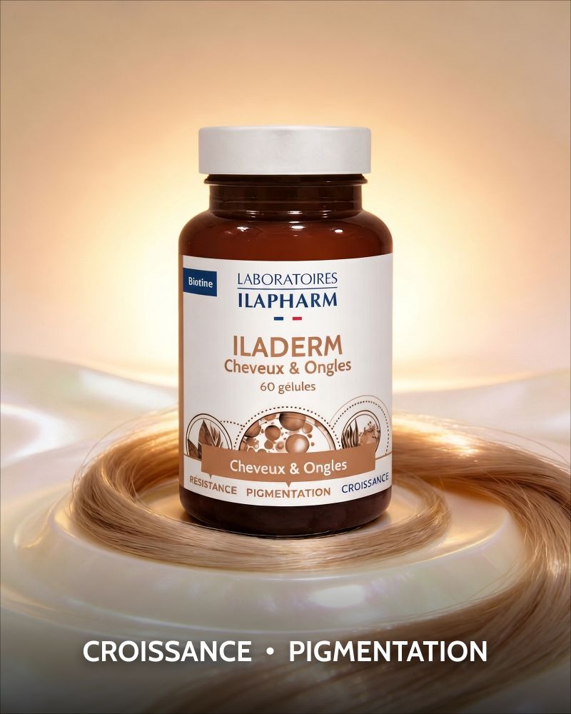 ILADERM CHEVEUX ET ONGLES 60 GELULES ILAPHARM COMPLEMENT ALIMENTAIRE AMBIANCE ILADERM CHEVEUX ET ONGLES 60 GELULES ILAPHARM COMPLEMENT ALIMENTAIRE AMBIANCE