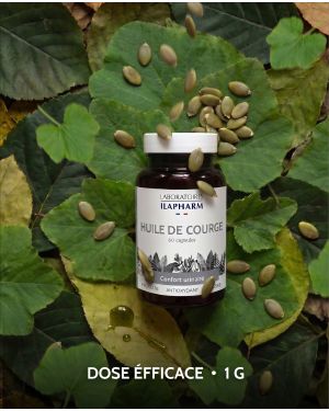 HUILE DE COURGE BIO 60 CAPSULES ILAPHARM COMPLEMENT ALIMENTAIRE AMBIANCE