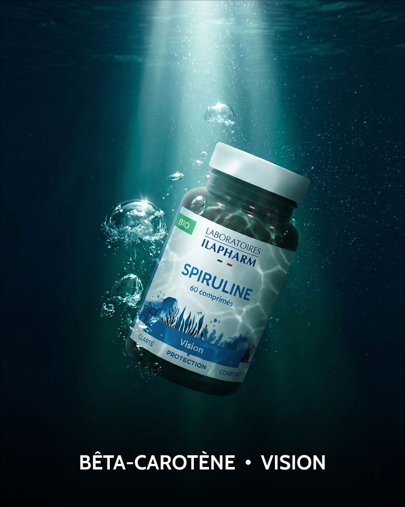 SPIRULINE BIO  60 comprimés ILAPHARM COMPLEMENT ALIMENTAIRE AMBIANCE