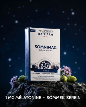 SOMNIMAG  20 capsules et 20 gélules ILAPHARM COMPLEMENT ALIMENTAIRE AMBIANCE