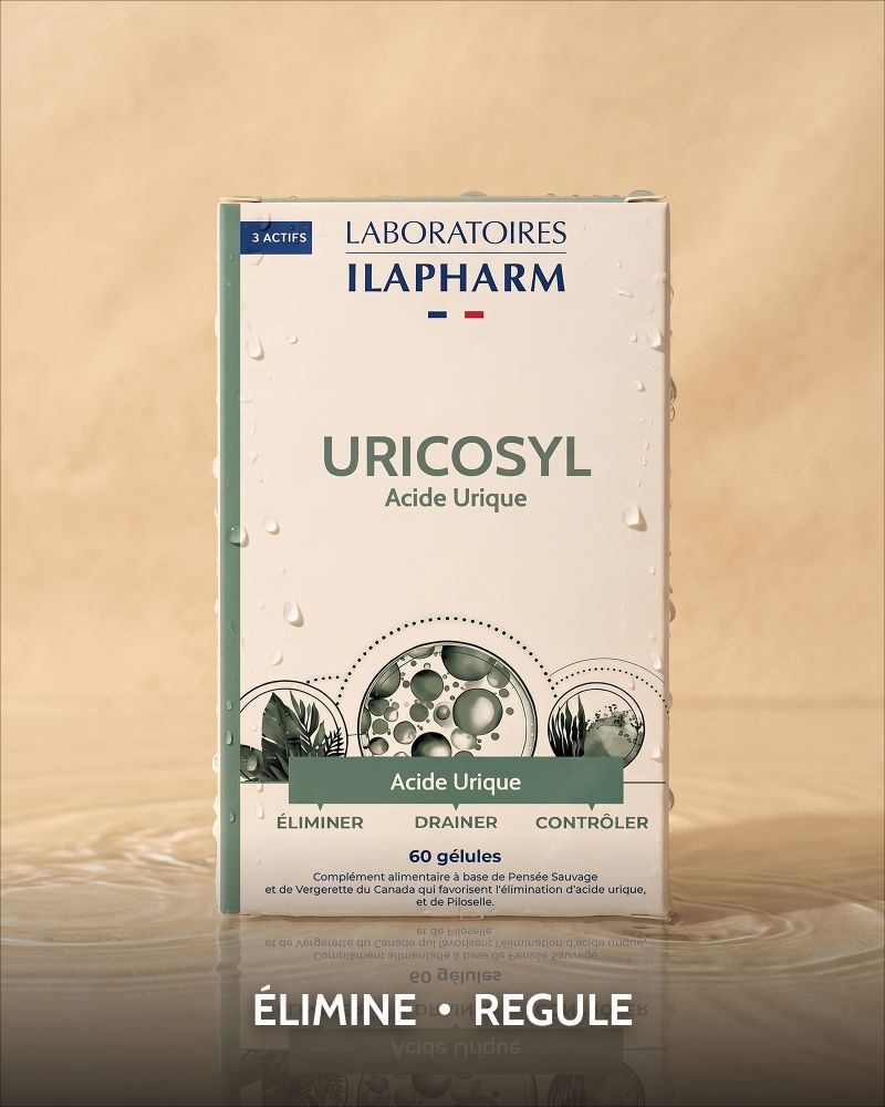 URICOSYL 60 Gelules ILAPHARM COMPLEMENT ALIMENTAIRE VUE DE FACE URICOSYL 60 Gelules ILAPHARM COMPLEMENT ALIMENTAIRE VUE DE FACE