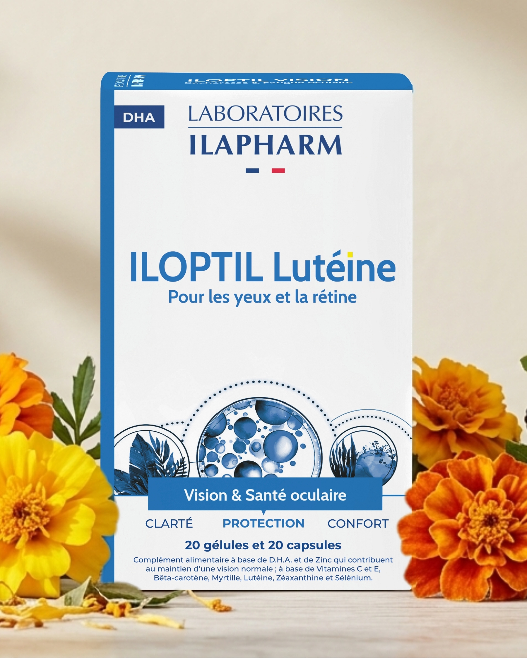 Iloptil Lutéine Ilapharm complément alimentaire rétine