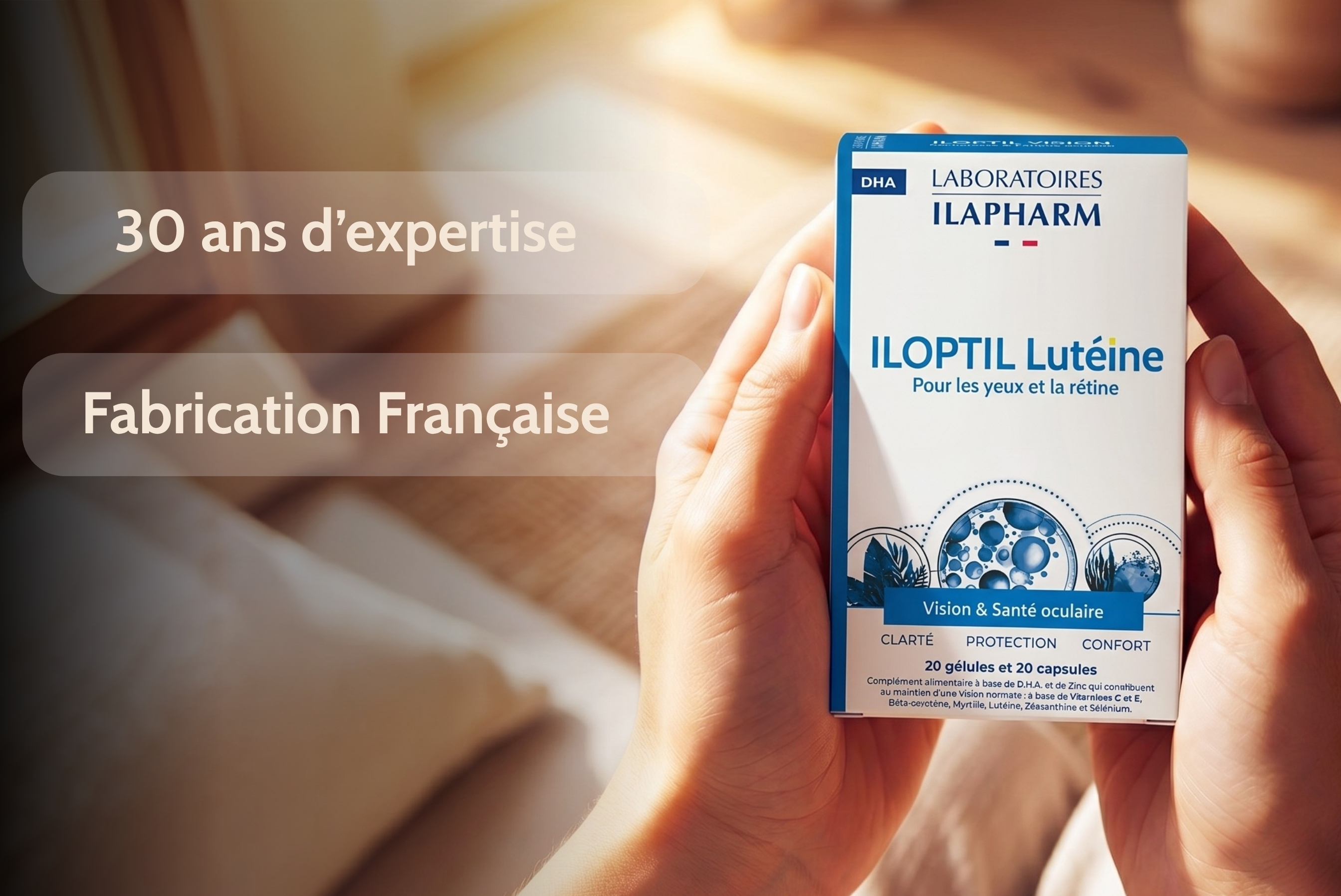 Iloptil Lutéine Ilapharm complément alimentaire rétine