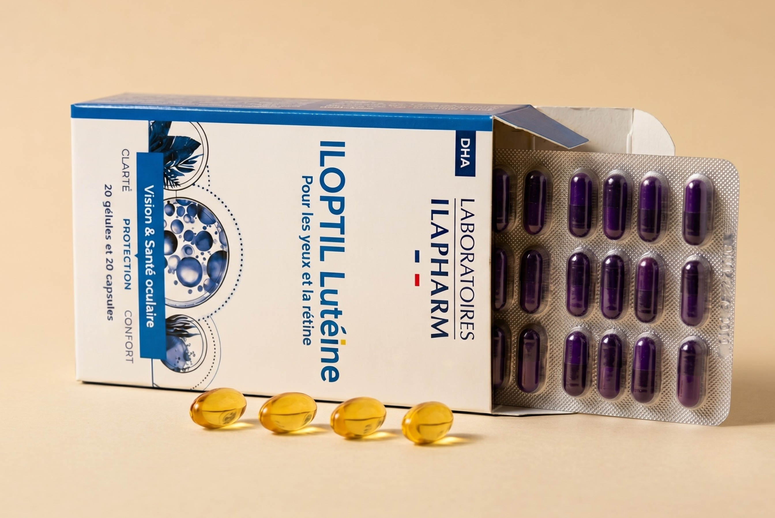 Iloptil Lutéine Ilapharm complément alimentaire rétine