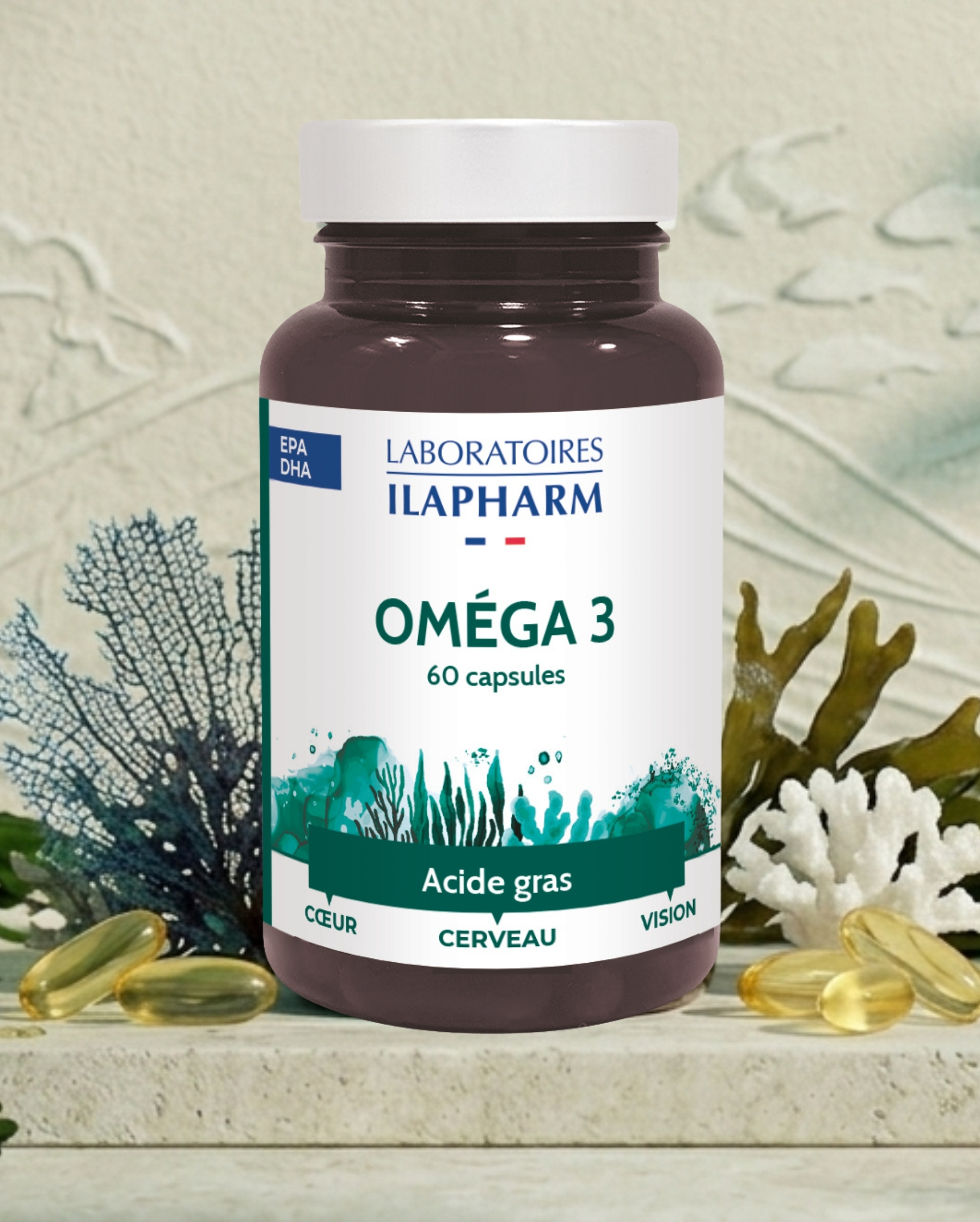 omega 3 ilapharm complément alimentaire acides gras essentiels