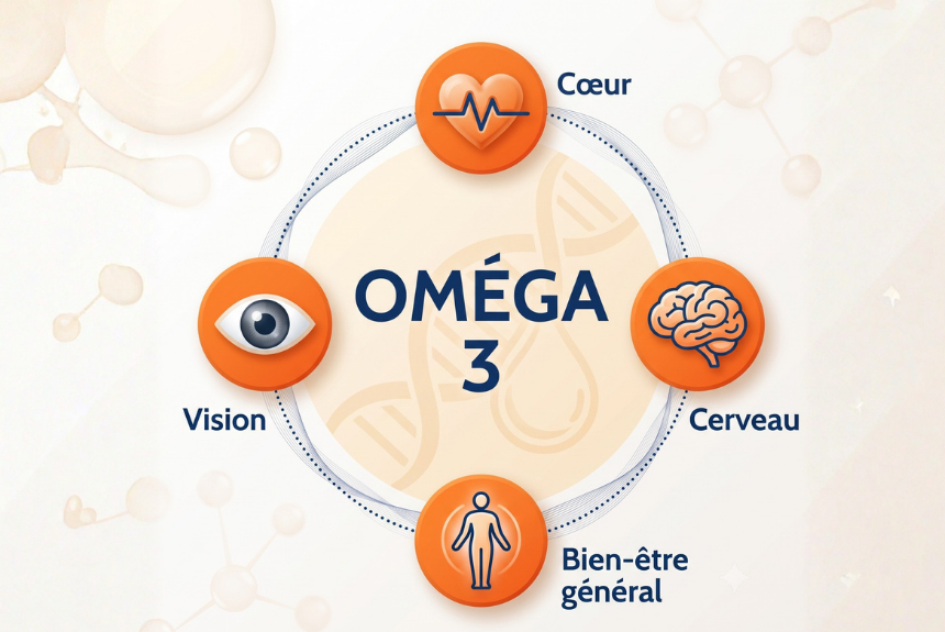 OMEGA 3 ILAPHARM complément alimentaire acides gras essentiels