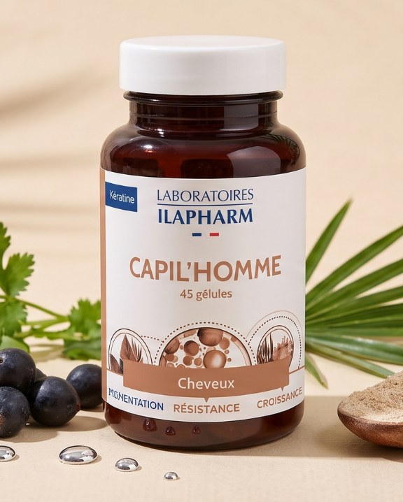 CAPIL HOMME complément alimentaire laboratoires ILAPHARM