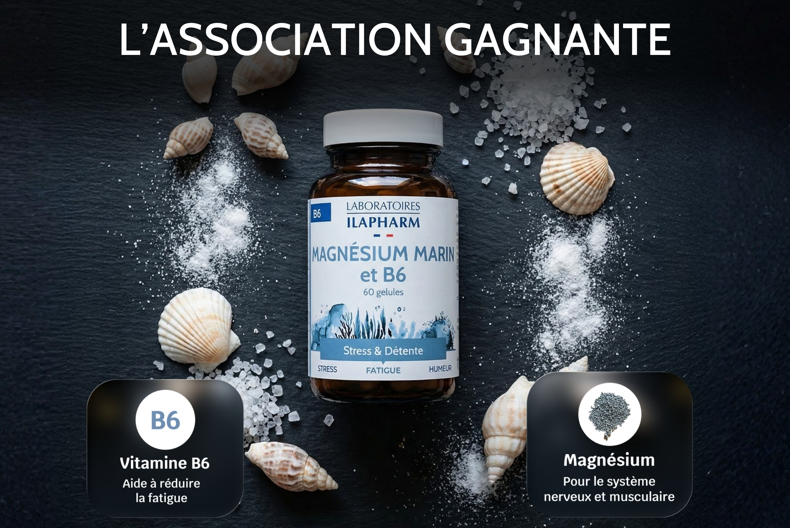 magnesium marin b6 ilapharm complement alimentaire stress