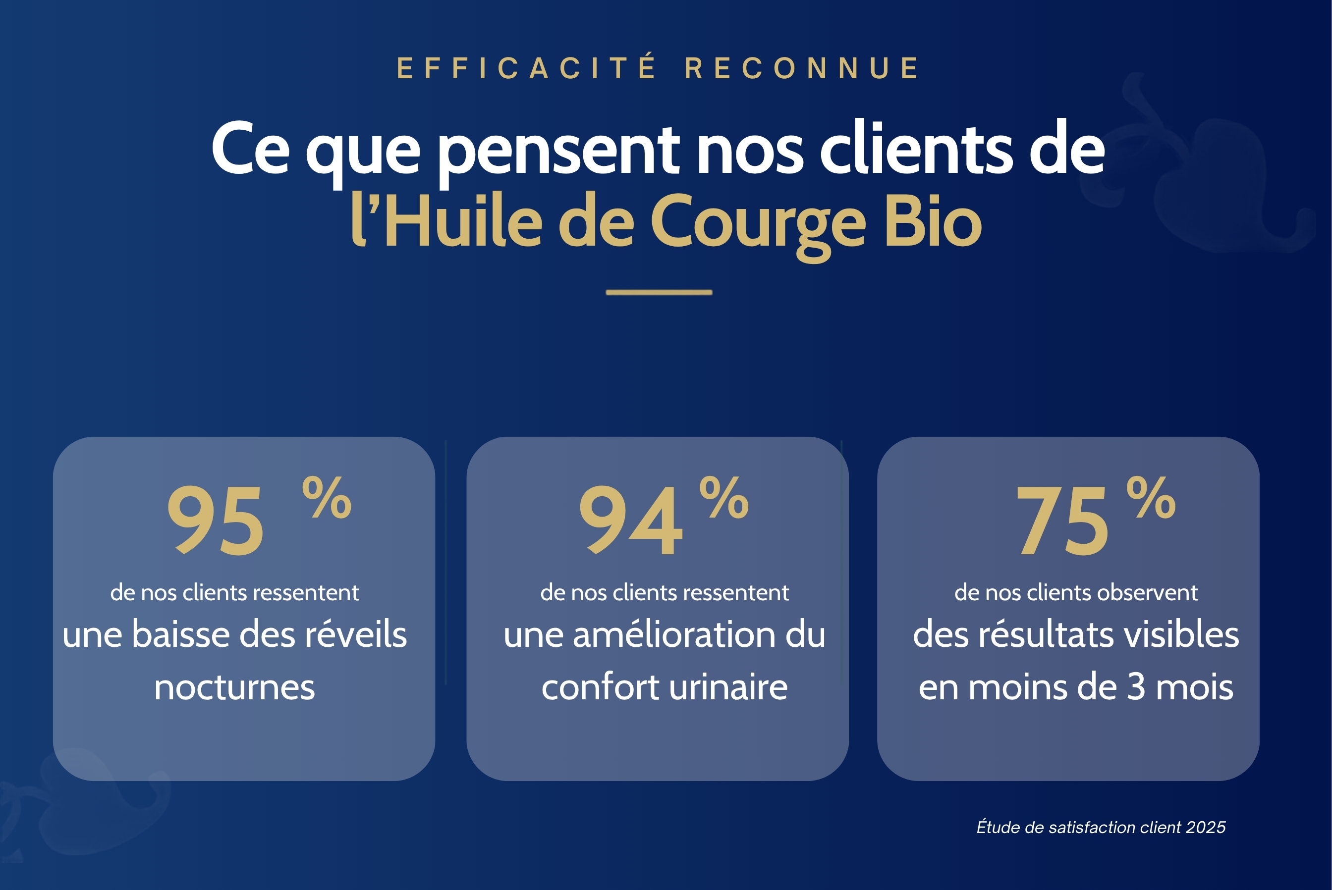 effiacité de l'huile de courge pour la prostate